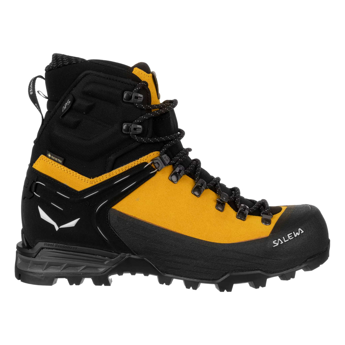 Salewa Ortles Ascent Mid GTX - Mens | Waterproof Hiking Boot NZ | Further Faster Christchurch NZ #gold-black