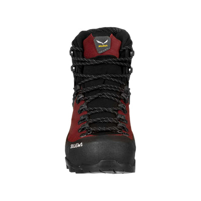 Salewa Ortles Ascent Mid GTX - Womens | Mountaineering Boot NZ | Further Faster Christchurch NZ #red-syrah-black