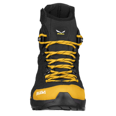 Salewa Ortles LT Mid Power-Tex Shoe - Mens | Waterproof Hiking Boot | Further Faster Christchurch NZ | #gold-black
