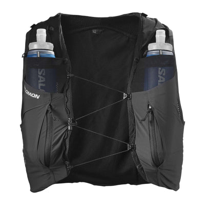 Salomon Sense Pro 10 With Flasks | Hydration Packs and Vests | Further Faster Christchurch NZ #black-ebony
