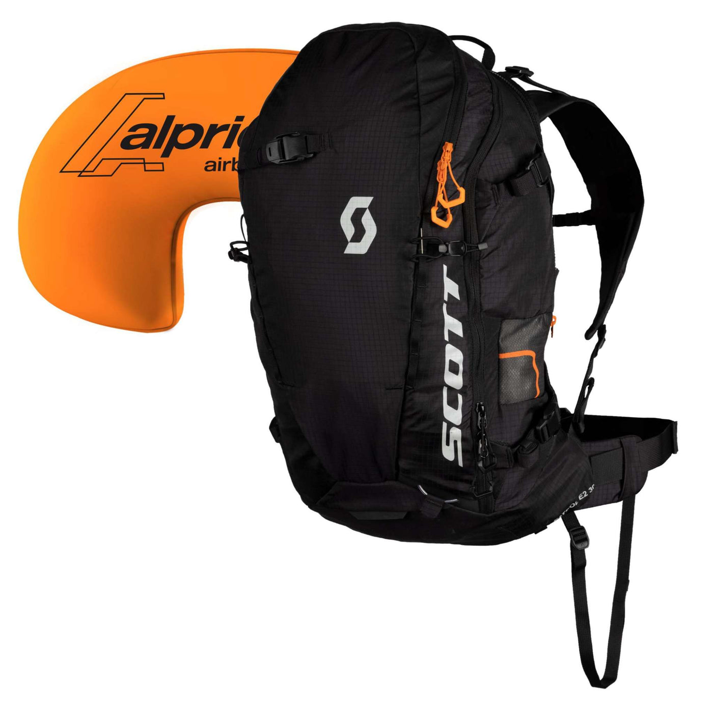 Scott Pack Patrol E2 30 Avalanche Pack | Airbag Pack NZ | Backcountry Ski Avalanche Airbag Backpack | Further Faster Christchurch NZ #black