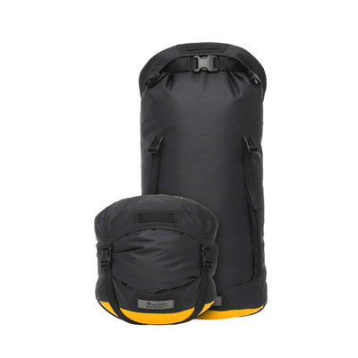 Sea to Summit Evac Compression Dry Pack HD - 20 Litre | Dry Bags and Compression Stuff Sacs | Further Faster Christchurch NZ | #jet-black