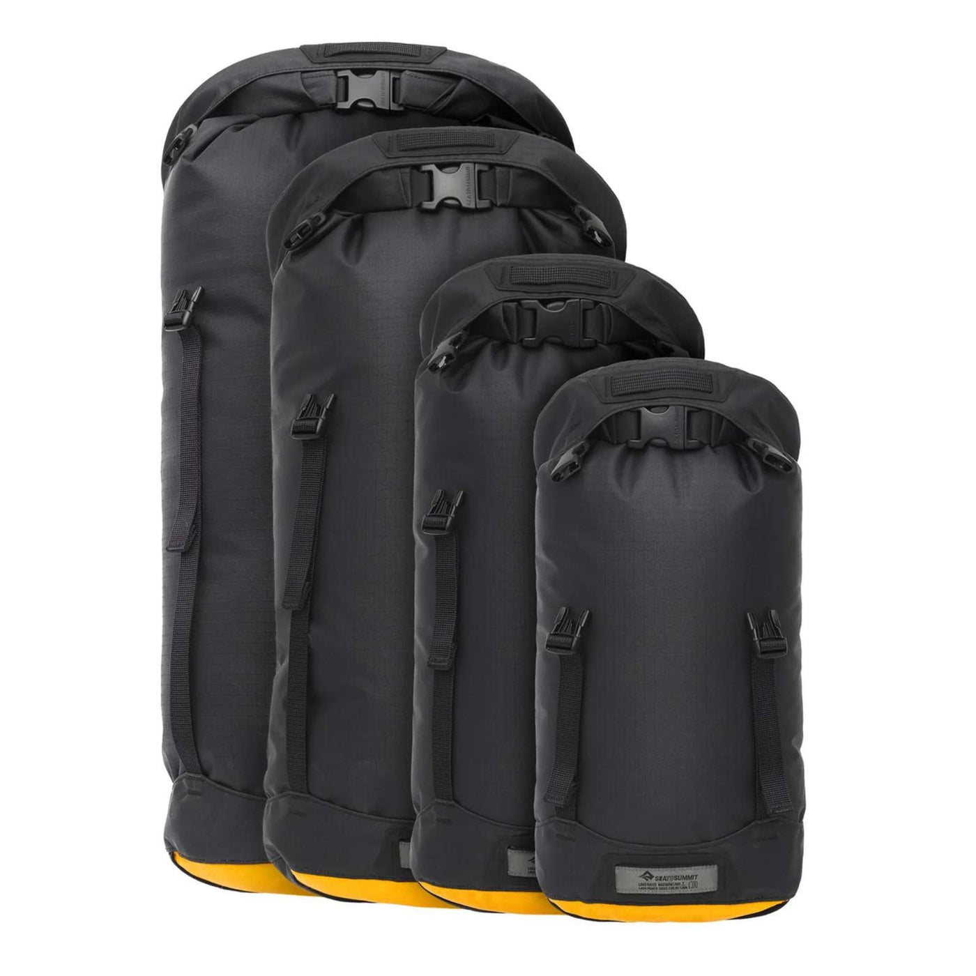 Sea to Summit Evac Compression Dry Bag HD - 8 Litre | Dry Bags and Compression Stuff Sacs | Further Faster Christchurch NZ | #jet-black