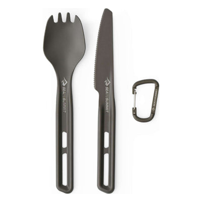 Sea to Summit Frontier Cutlery Set - 2 Piece | Cutlery Set | Further Faster Christchurch NZ | #grey