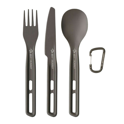 Sea to Summit Frontier Cutlery Set - 3 Piece | Cutlery Set | Further Faster Christchurch NZ | #grey