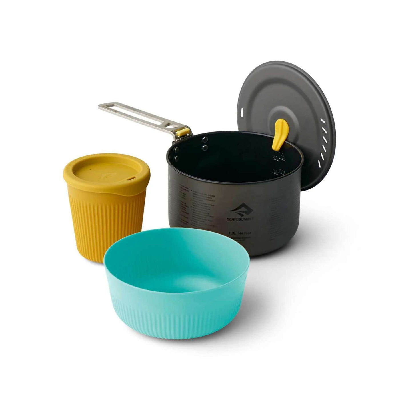 Sea to Summit Frontier One Pot Cook Set - 1P - 3 Piece | Camp Kitchen Cook Set | Further Faster Christchurch NZ | #multi