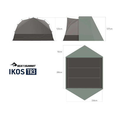 Sea to Summit Ikos TR3 Tent | Three Person Ultralight Tent NZ | Further Faster Christchurch NZ | #laurel-wreath