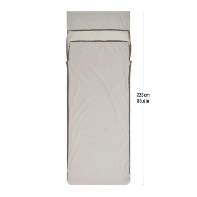 Sea to Summit Silk Blend Liner - Rectangular | Sleeping Bag Liners | Further Faster Christchurch NZ | #metric-grey