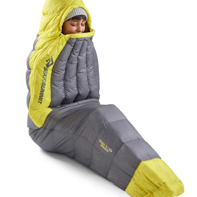 Sea to Summit Spark -9C/15F Down Sleeping Bag Long - Womens | Down Sleeping Bag | Further Faster Christchurch NZ #pewter