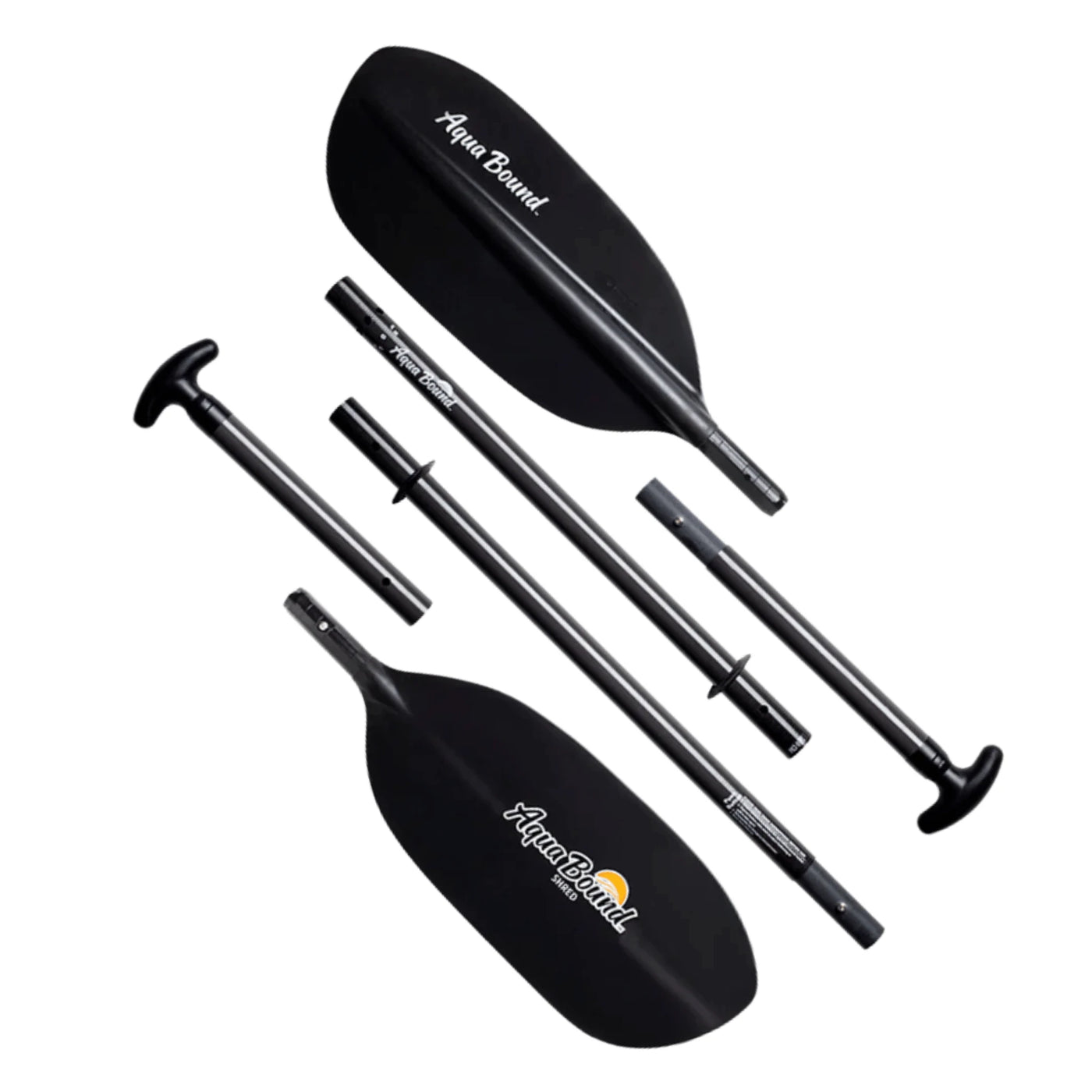 Paddles NZ | Aqua Bound Shred Apart 4pc Kayak/Canoe Paddle | Further Faster Christchurch NZ
