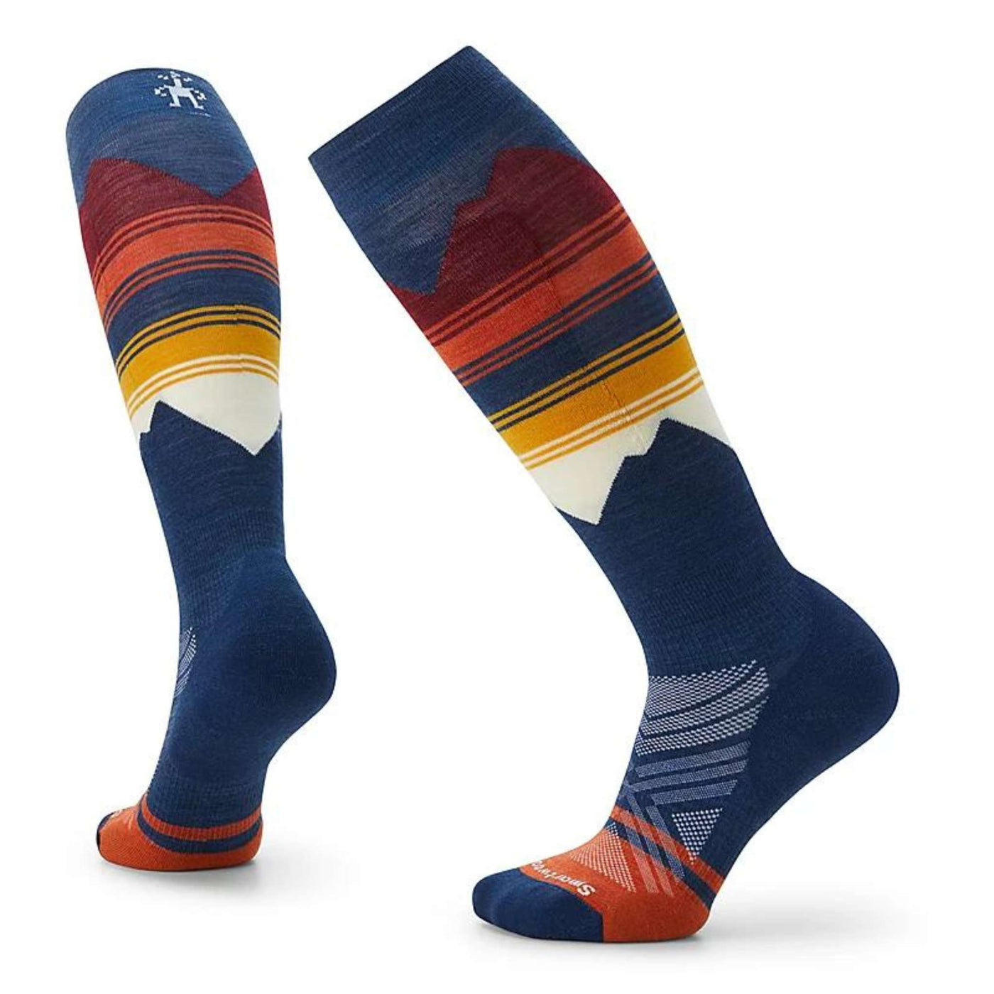 Smartwool Ski Targeted Cushion Pattern Sock - Womens | Snow Socks | Further Faster Christchurch NZ #blue-alpine