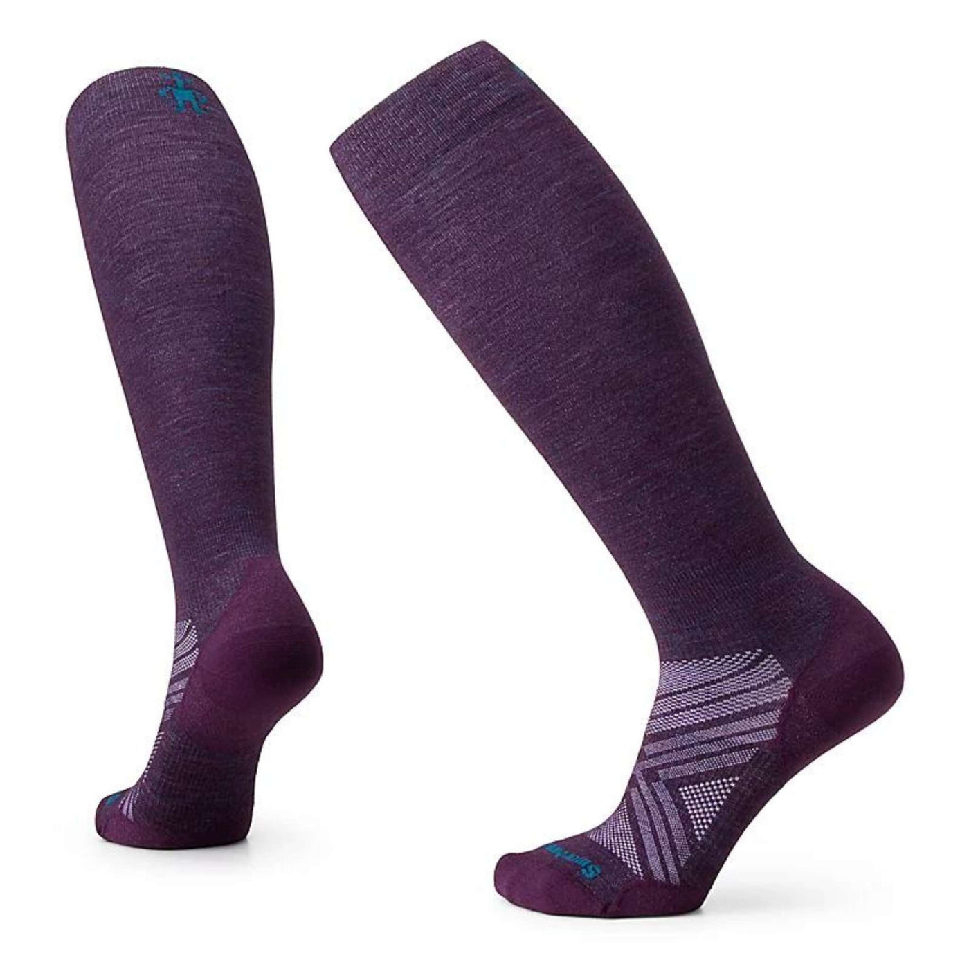 Smartwool Ski Zero Cushion Extra Stretch Sock - Womens | Snow Socks | Further Faster Christchurch NZ #purple-iris