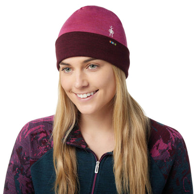 Smartwool Thermal Merino Reversible Cuffed Beanie | Winter Beanie NZ | Further Faster Christchurch NZ #festive-fuchsia