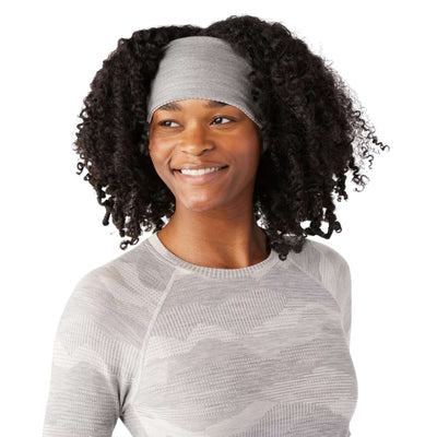 Smartwool Thermal Merino Reversible Headband | Headband | Further Faster Christchurch NZ | #light-gray-mountain-scape