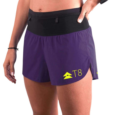 T8 Sherpa Shorts V2 - Womens | Trail Running Shorts Womens | Further Faster Christchurch NZ | #purple