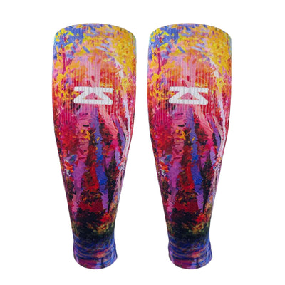 Zensah Compression Leg Sleeve - Fall Trees | Compression Accessories | Further Faster Christchurch NZ | #fall-trees