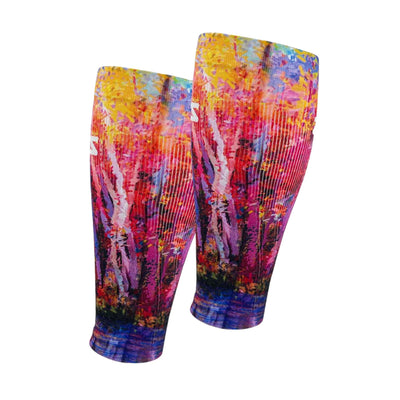 Zensah Compression Leg Sleeve - Fall Trees | Compression Accessories | Further Faster Christchurch NZ | #fall-trees