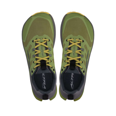 Altra Lone Peak 9 Waterproof Low - Mens | Trail Running and Hiking Shoes | Further Faster Christchurch NZ | #dusty-olive