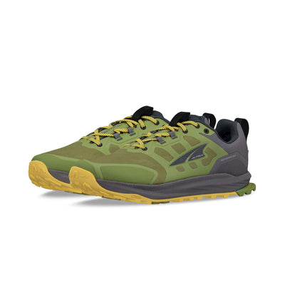 Altra Lone Peak 9 Waterproof Low - Mens | Trail Running and Hiking Shoes | Further Faster Christchurch NZ | #dusty-olive