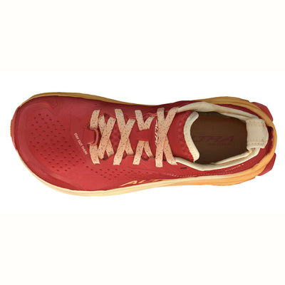 Trail Running Shoe NZ | Altra Olympus 6 - Womens | Further Faster Christchurch NZ | #red-orange