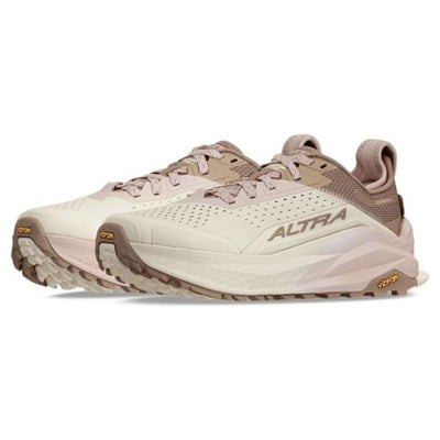 Trail Running Shoe NZ | Altra Olympus 6 - Womens | Further Faster Christchurch NZ | #taupe-pink