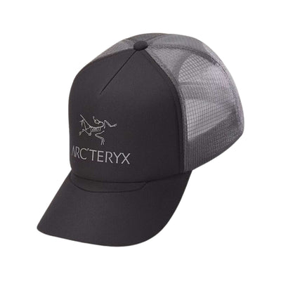 Arc'teryx Bird Word Trucker Hat - Curved | Headwear NZ | Clothing Accessories | Further Faster Christchurch NZ | #black-graphite
