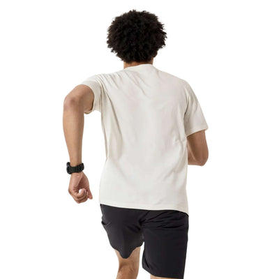 Arc'teryx Cormac Crew Short Sleeve Shirt - Mens | Men's Hiking T-Shirt | Further Faster Christchurch NZ | #arctic-silk-heather-ii