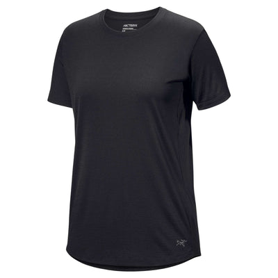 Arc'teryx Lana Merino Wool Crew Neck T-Shirt - Womens | Womens Trail Running T-Shirt | Further Faster Christchurch NZ | #black