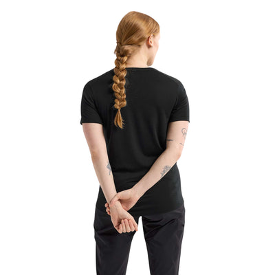 Arc'teryx Lana Merino Wool Crew Neck T-Shirt - Womens | Womens Trail Running T-Shirt | Further Faster Christchurch NZ | #black