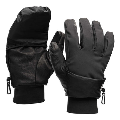 Black Diamond Wind Hood Softshell Gloves | Gloves and Mitts | Further Faster Christchurch NZ | #smoke