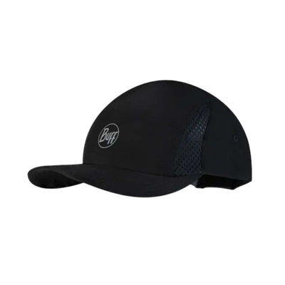 Buff 5 Panel Cap | Headwear NZ | 5 Panel Go Cap | Further Faster Christchurch NZ | #solid-black