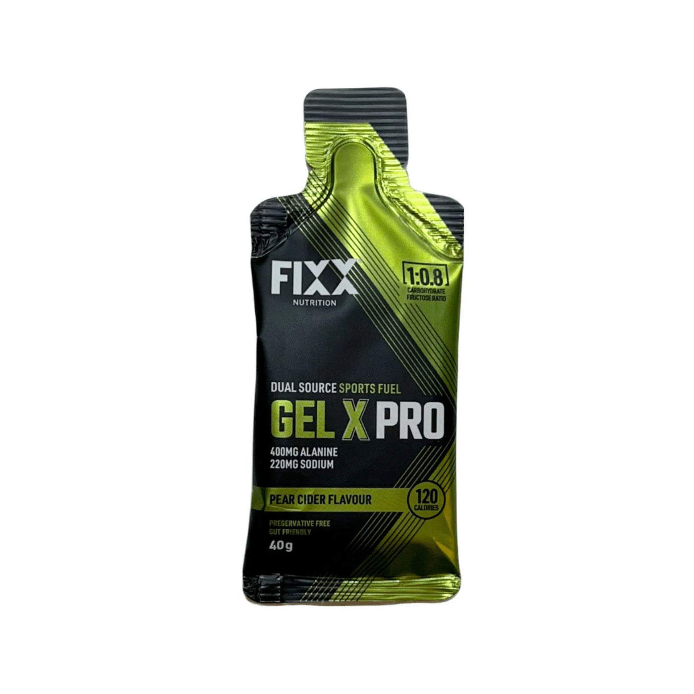 Energy Gel NZ | FIXX Nutrition Gel X Pro 40g - Pear Cider | Further Faster Christchurch NZ