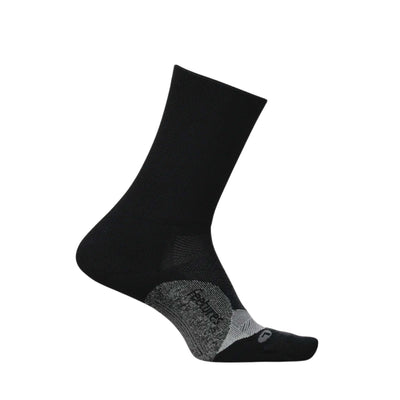 Feetures Elite Light Cushion Mini-Crew | Performance & Active Socks | Further Faster Christchurch NZ #black