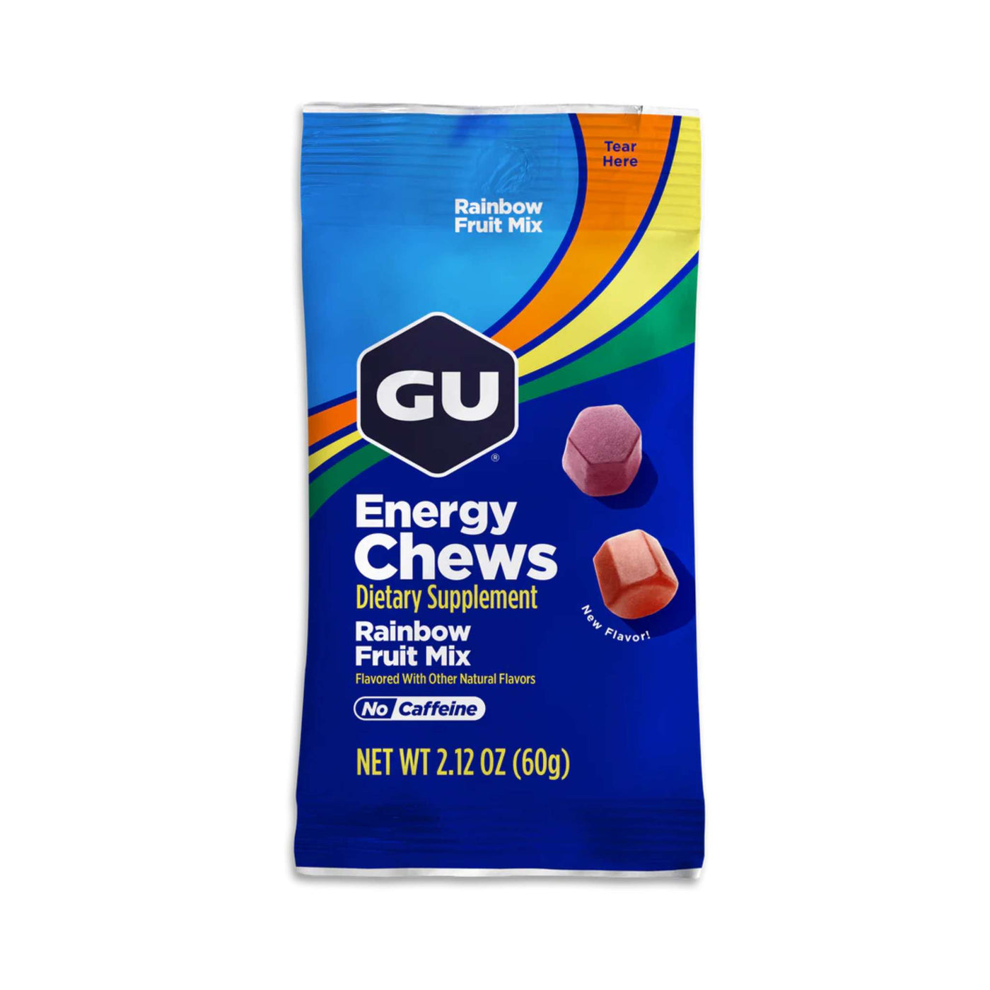Gu Energy Chew Pouch - Rainbow Fruit Mix | Trail Running Energy Chewables | Further Faster Christchurch NZ | #rainbow-fruitmix