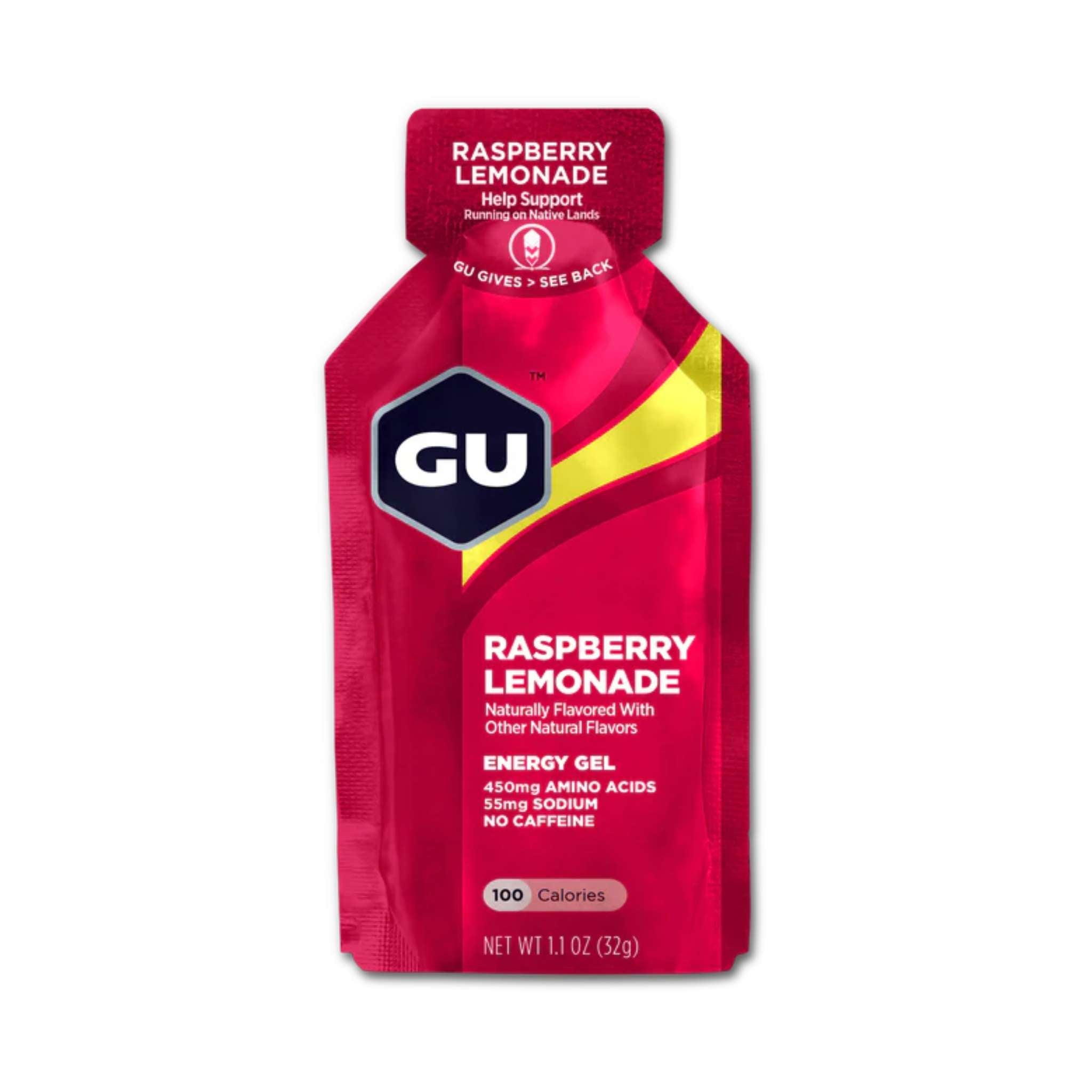 Gu Energy Gel - Raspberry Lemonade | Trail Running Liquid Nutrition ...
