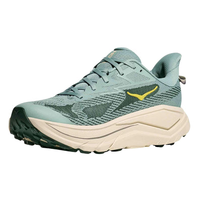 Mens Trail Shoes NZ | Hoka Challenger 8 Wide | Further Faster Christchurch NZ | #jade-truffle-salt