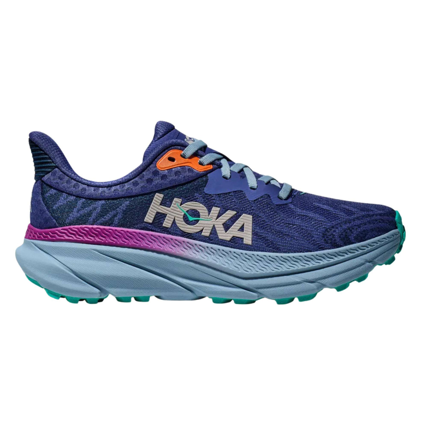 Hoka Challenger ATR 7 Wide - Womens | Trail Running Shoe | Further Faster Christchurch NZ | #evening-sky-drizzle