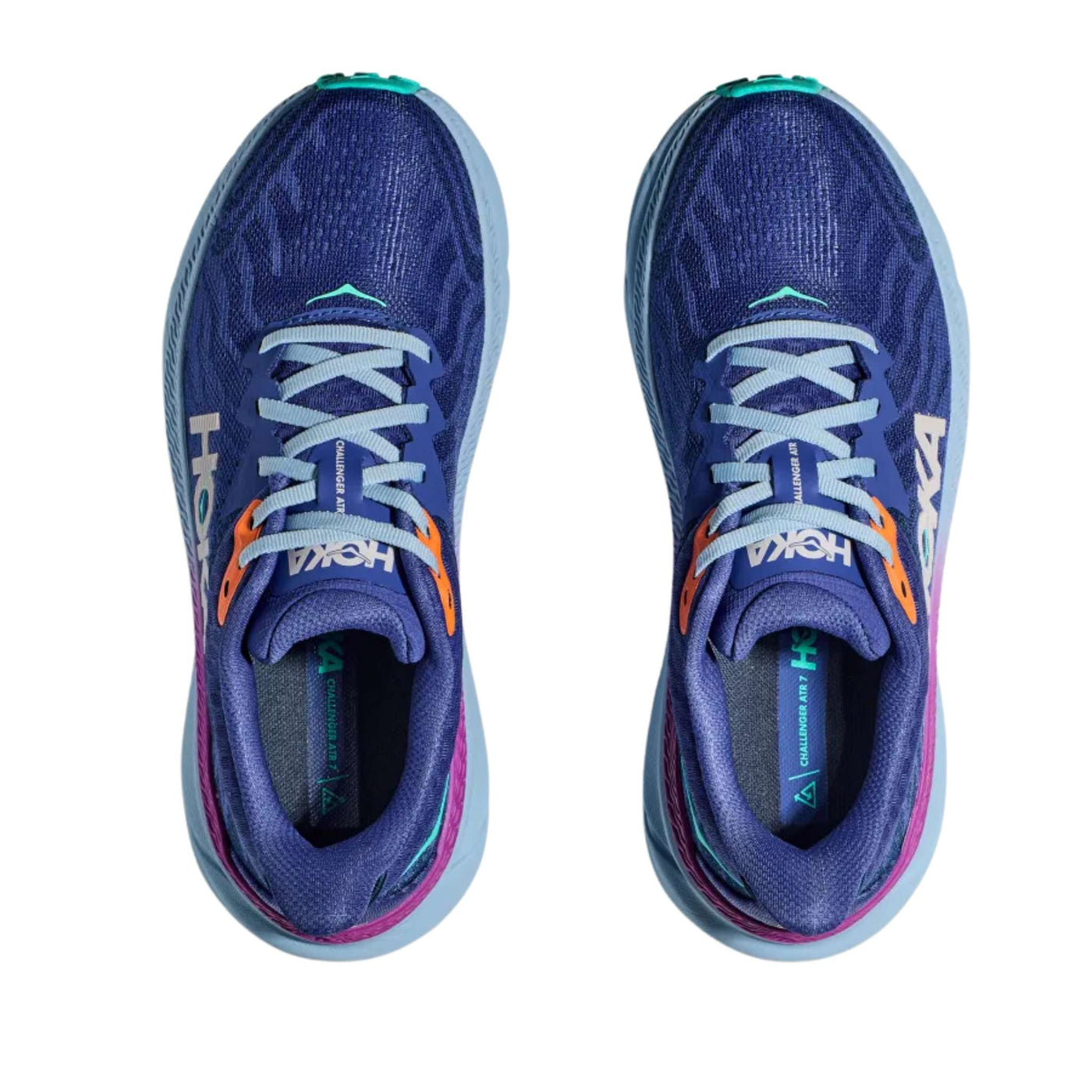 Hoka Challenger ATR 7 Wide - Womens | Trail Running Shoe | Further Faster Christchurch NZ | #evening-sky-drizzle