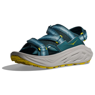 Hoka Infini Hike TC Sandal - Mens | Mens Hiking Sandals | Further Faster Christchurch NZ | #blue-twiglight-pea-green