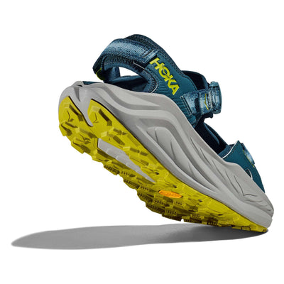 Hoka Infini Hike TC Sandal - Mens | Mens Hiking Sandals | Further Faster Christchurch NZ | #blue-twiglight-pea-green