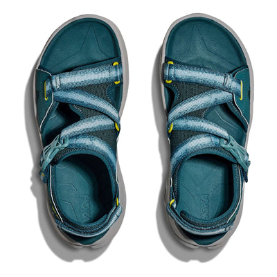 Hoka Infini Hike TC Sandal - Mens | Mens Hiking Sandals | Further Faster Christchurch NZ | #blue-twiglight-pea-green