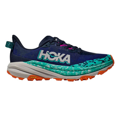 Hoka Speedgoat 6 Wide - Womens | Trail Running | Further Faster Christchurch NZ | #varsity-navy-meteor