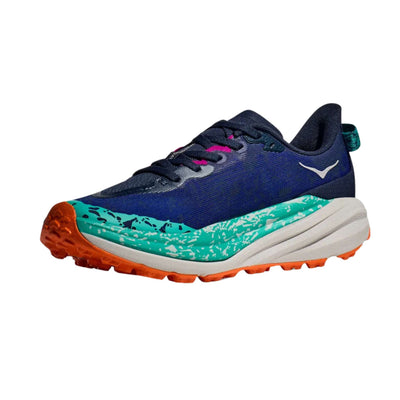 Hoka Speedgoat 6 Wide - Womens | Trail Running | Further Faster Christchurch NZ | #varsity-navy-meteor