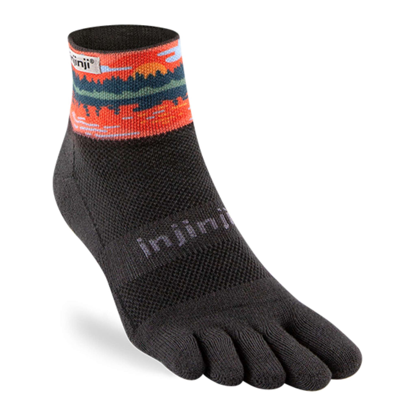 Injinji Trail Artist Designed Sol Mens - Mini Crew | Injinji Toe Sock NZ | Further Faster Christchurch NZ | #reflection