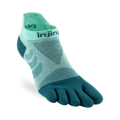 Toe Socks NZ | Injinji Ultra Run Womens Sock - No Show | Further Faster Christchurch NZ | #glacier