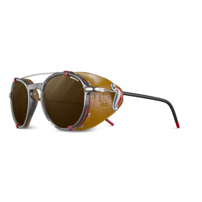 Julbo Legacy Translucent Black/Red/Brown Sunglasses - Reactiv 2-4 Polar | Julbo Performance Sport Sunglasses NZ | Further Faster Christchurch NZ