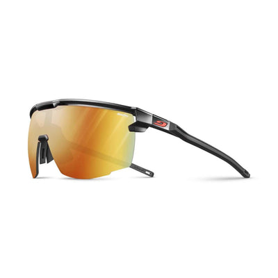 Sunglasses NZ | Julbo Ultimate Cover Black/Red Sunglasses - Reactiv Performance 1-3 LAF Lens  J5463314 | Further Faster Christchurch NZ