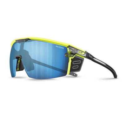 Julbo Ultimate Cover Shiny Translucent Black/Yellow Sunglasses - Polar 4 HD | Performance Sunglasses | Further Faster Christchurch NZ
