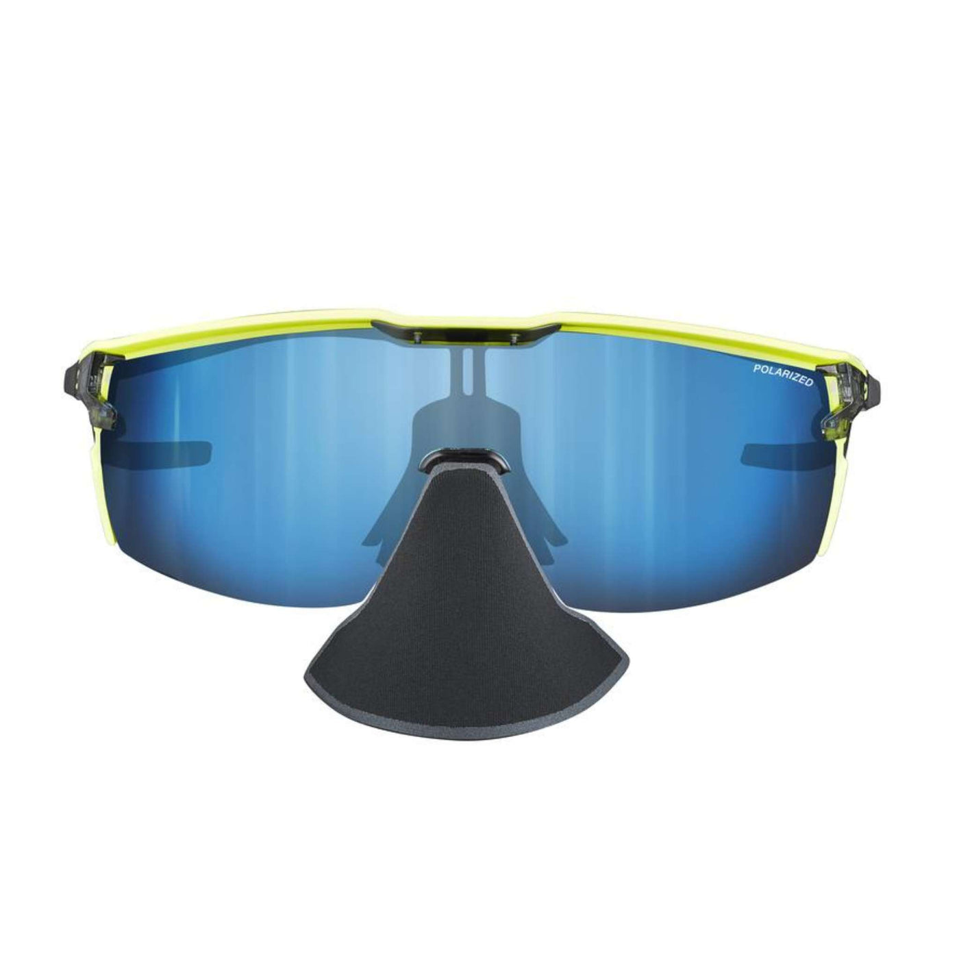 Julbo Ultimate Cover Shiny Translucent Black/Yellow Sunglasses - Polar 4 HD | Performance Sunglasses | Further Faster Christchurch NZ