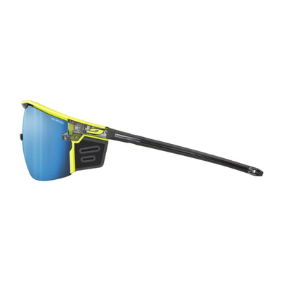 Julbo Ultimate Cover Shiny Translucent Black/Yellow Sunglasses - Polar 4 HD | Performance Sunglasses | Further Faster Christchurch NZ